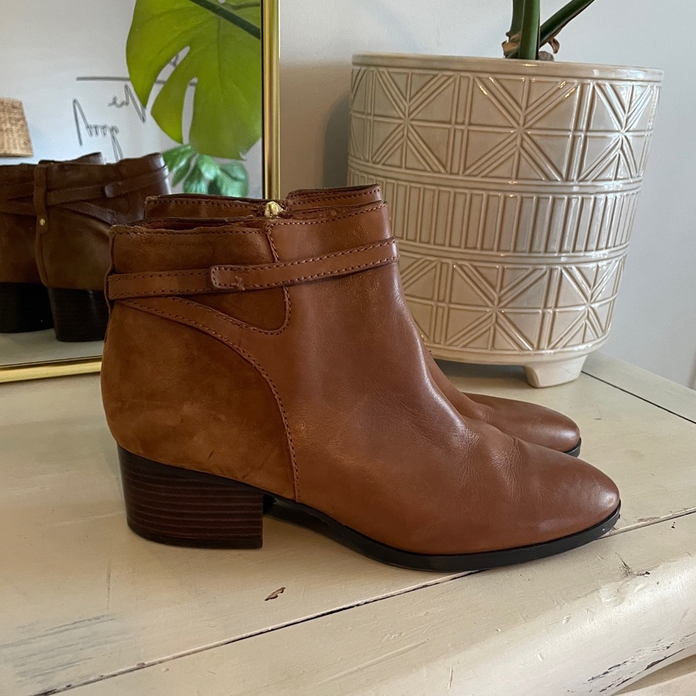 Ralph Lauren British Tan Ankle Boots